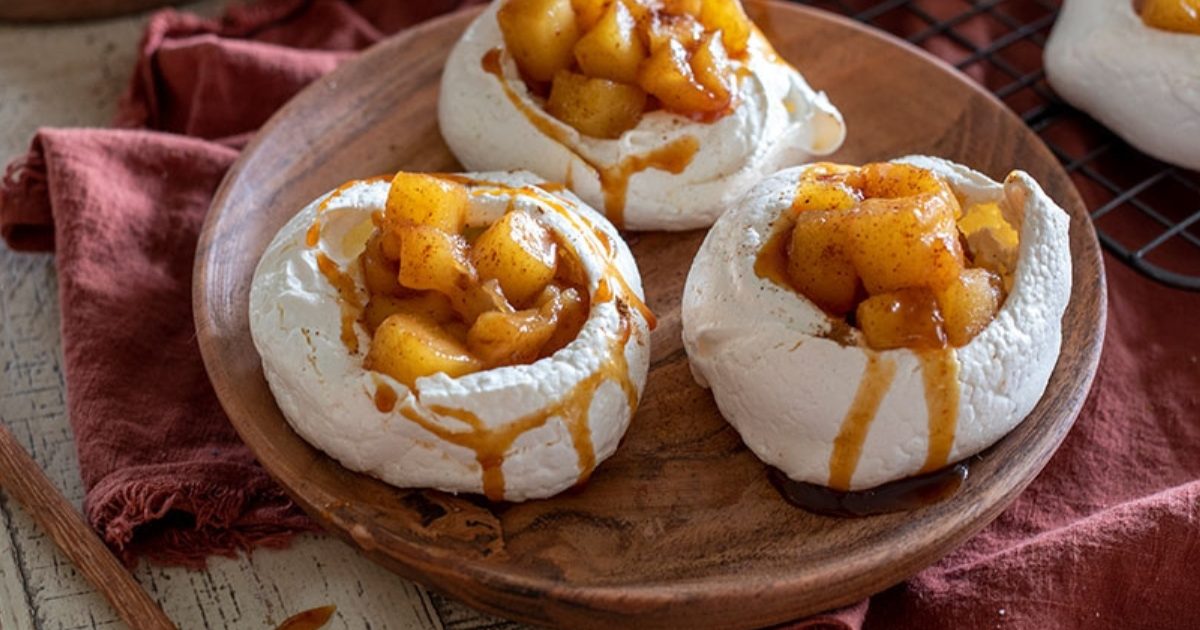 Caramel Apple Meringues | Rosemary Farm