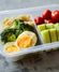 Hard boiled egg bento box